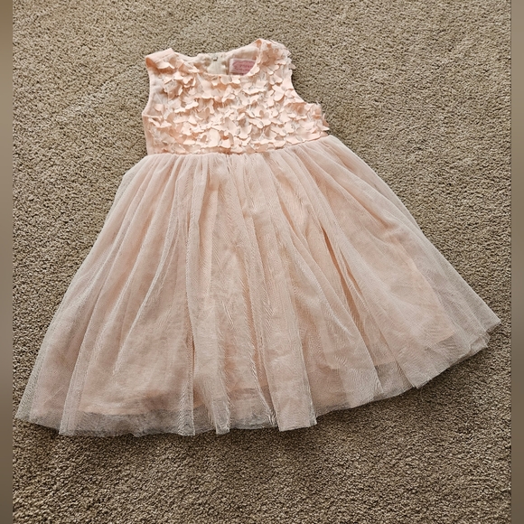 Popatu butterfly dress, 2T, peach pink - Picture 1 of 3